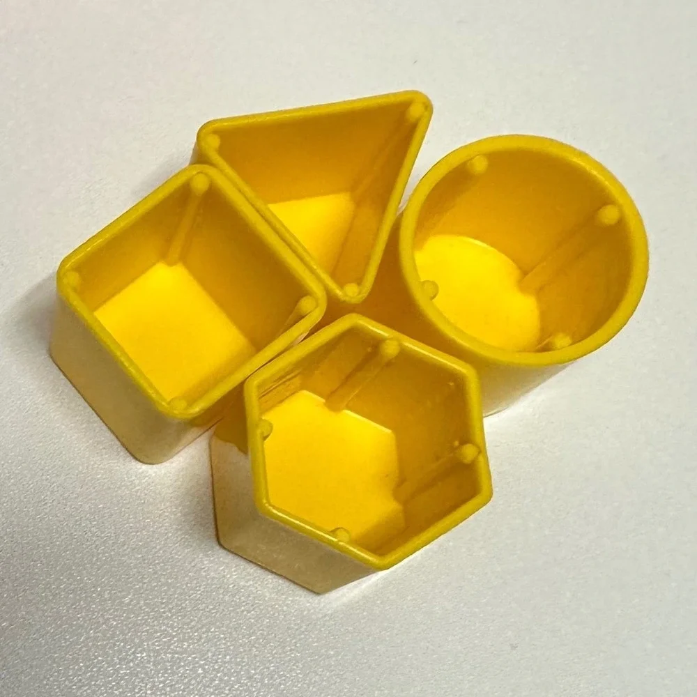 Vintage Playskool Bear Shape Sorter Wobble Toy Roly Poly 4‎ Shapes Squeaks